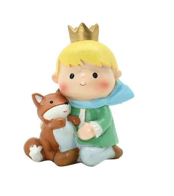 Figur Der Kleine Prinz Bilderbuchwelt Märchen Tischgröße (hält einen Fuchs), Handgefertigte Artikel, Innere, Verschiedene Waren, Ornament, Objekt