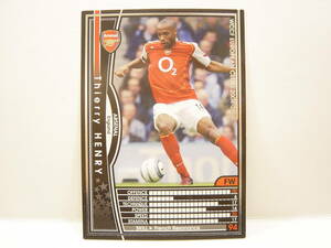 WCCF 英語版 海外限定排出版 2004-2005 ティエリ・アンリ Thierry Daniel Henry 1977 France Arsenal FC European Clubs 04-05 Panini