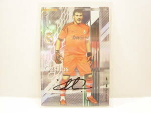 直筆サイン入りスリーブ付き イケル・カシージャス Iker Casillas No.1 Panini Football League PFL パニーニフットボールリーグ