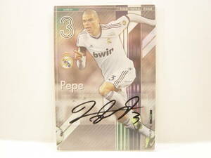 直筆サイン入りスリーブ付き ペペ Pepe Spain Real Madrid No.3 Panini Football League PFL パニーニフットボールリーグ