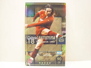 WCCF FOOTISTA 2019 LE ガブリエル・バティストゥータ　Gabriel Batistuta 1969 Argentina　AS Roma Italy 2000-2003 Legends