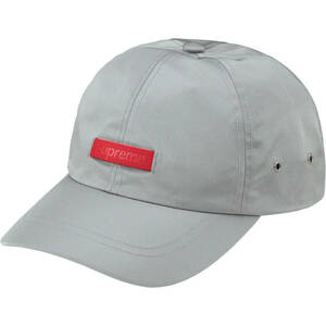 Supreme Leather Patch 6-Panel Grey シュプリーム レザーパッチ 6パネル キャップ グレー 23SS 帽子 レザー