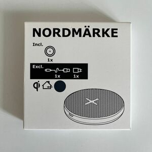 IKEA イケア NORDMRKE ノールドメルケワイヤレス充電器, テキスタイル/グレー 未開封 未使用