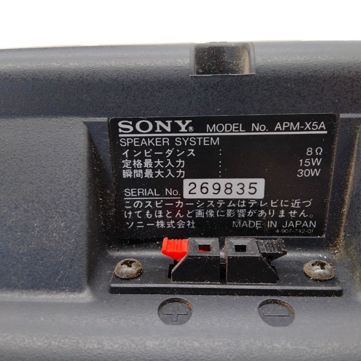 Y5147 SONY ソニー 平面振動 2wayスピーカー APM-X5A | www.gamescaxas.com