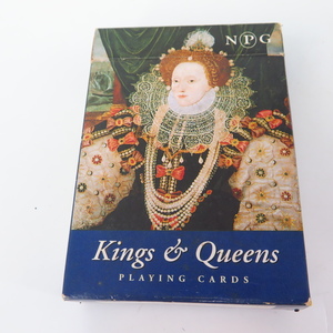 491定● 良品 KINGS & QUEENS トランプ 送料無料【検: キング ＆ クィーン ENGLAND イギリス エリザベス女王 playing cards 】