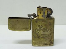 ユ■/Zこ6678　slim Zippo スリム ジッポ SOLID BRASS 1932 1990 HAWAII ハワイ / 着火未確認 ジャンク 保証無_画像6