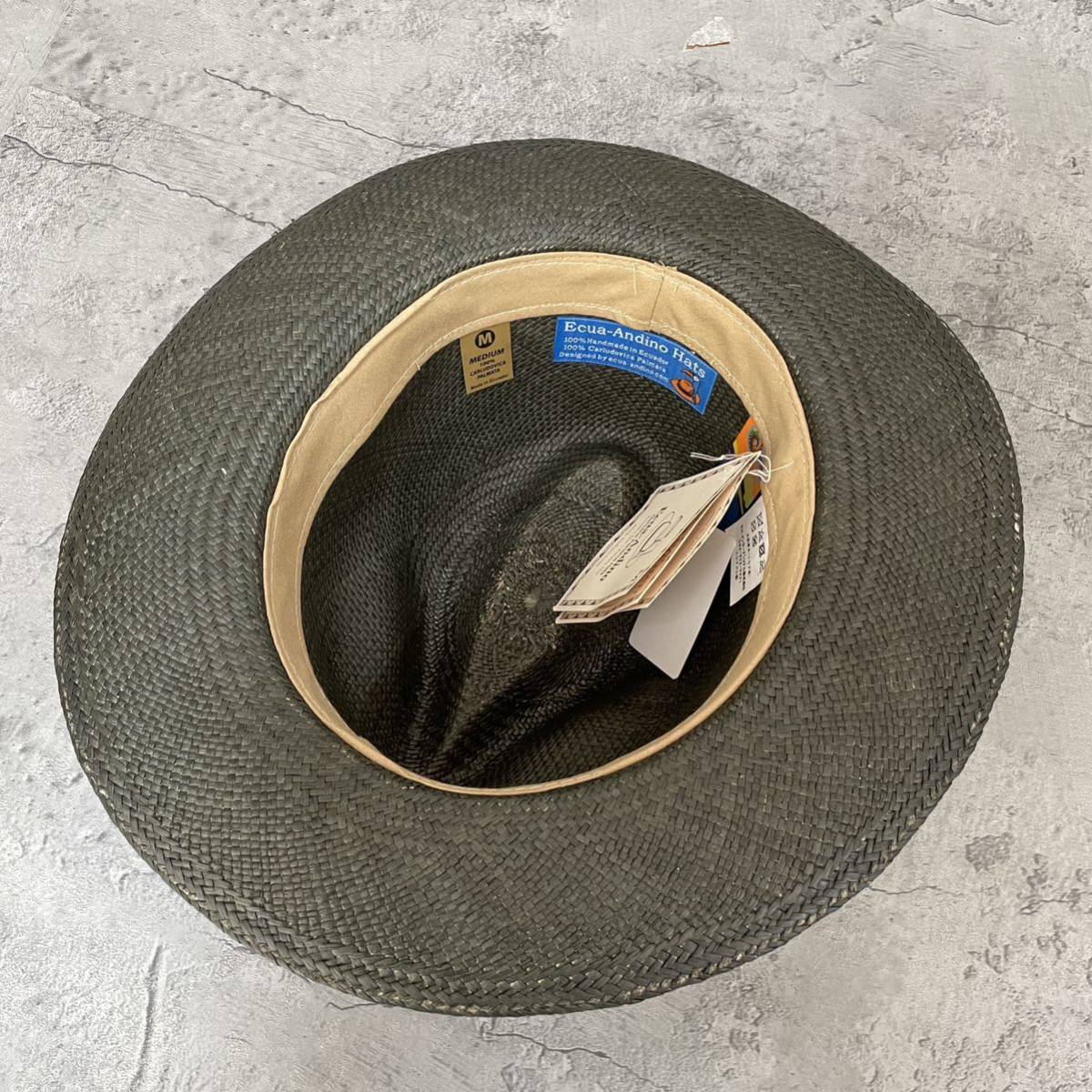 新品 Ecua-Andinoエクアアンディーノ 麦わら帽子 中折れハッ | JChere
