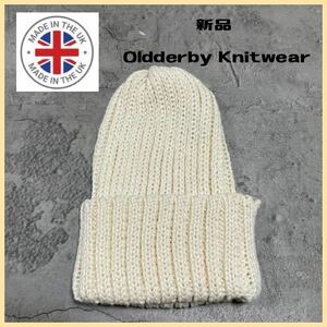 新品定価7040円 Oldderby Knitwear オールダービーニットウェア 英国製 ニット帽 帽子 リネン サマーニット キャップ 玉FL2822