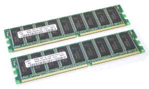 Samsung DDR PC3200 1 ГБ ECC [Новые 2 части набор]