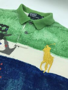 POLO Ralph Lauren 半袖ポロ ラルフローレン CUSTOM FIT ポロシャツ ラガーシャツ 鹿の子 S 染加工ビックポニー