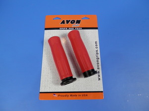 AVON　OLD SCHOOL　グリップSet　新品　レッド　077