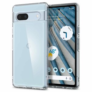 Spigen Pixel 7a スマホケース クリア TPU バンパーケース 2重構造 耐衝撃 黄ばみ無し ACS05817 クリスタル・クリア