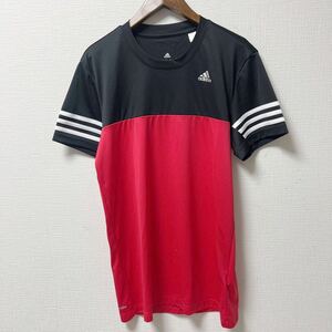 Camisa adidas drydye Adidas короткий рукав футболка M размер красный черный полиэстер 