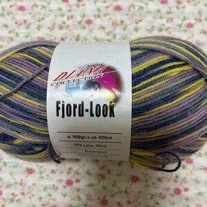 毛糸・イタリア製ソックヤーン・Fjord-Look・1玉