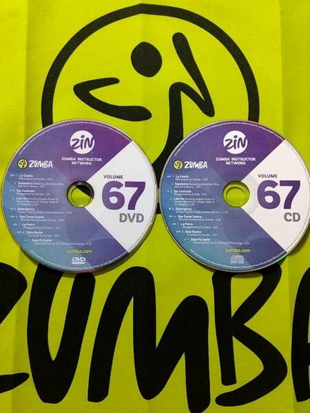 ZUMBA　ズンバ　ZIN67　CD＆DVD　インストラクター専用