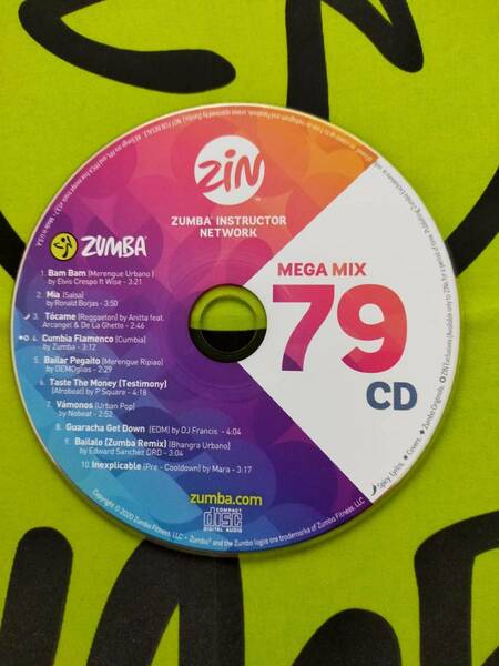 即決！　ZUMBA　ズンバ　MegaMix79　CD　インストラクター専用