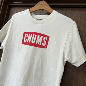 CHUMS ヘビーコットン　プリントTシャツ　白　M