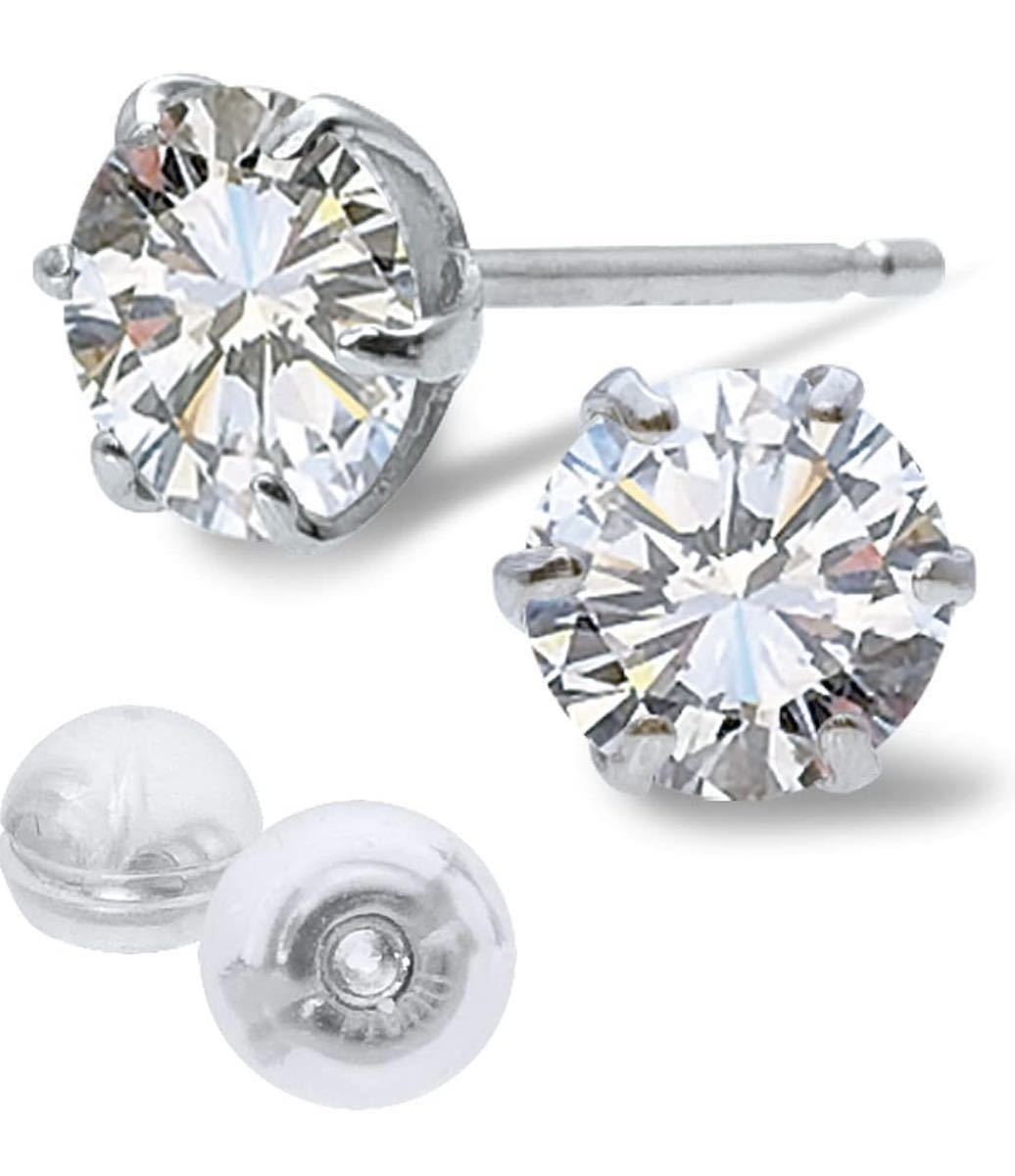 新品未使用 PT900 天然ダイヤモンドピアス 計1.4ct-