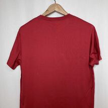 【美品】CHAPS Ralph Lauren チャップス ラルフローレン ロゴ 刺繍 Tシャツ 2L レッド／赤XLチェーンステッチ_画像6
