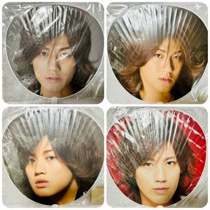 KAT-TUN 時代の 赤西仁 公式ジャンボうちわ 4枚セット 海賊魂 女王魂 他