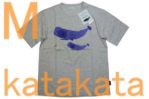 即決●katakata 男性用 Tシャツ（M）№15 鯨柄 新品 52%OFF