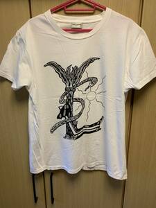 正規 16SS Saint Laurent Paris サンローランパリ Hedi Slimane エディ期 YSL ロゴ モチーフ Tシャツ 白 M 343678 Y2YH1