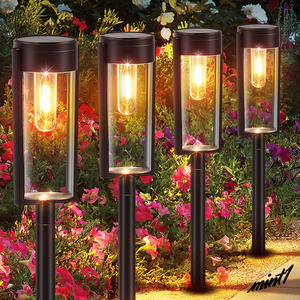 [ elegant light ..... tang stain line ] solar light 4 piece set embedded type ABS material 9-13 hour lighting automatic lighting interior entranceway garden 