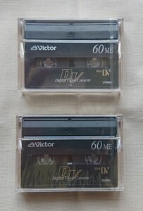 【未開封】Victor ミニデジタルビデオカセット 2個 DVM60 MiniDV