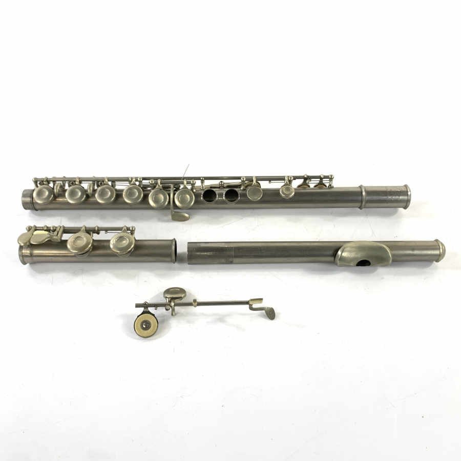 PRIMA No.72 フルート プライム ケース付 管楽器 ※破損あり ☆ジャンク
