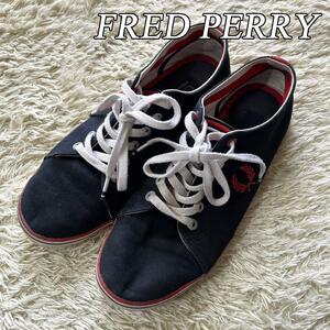 FRED PERRY フレッドペリー キングストン スニーカー 27cm 靴 ネイビー Kingston Twill