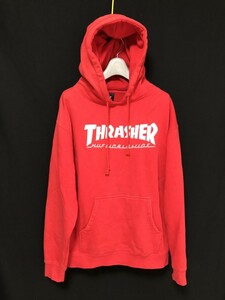 ◆HUF × THRASHER コラボ　スウェットパーカー ビッグロゴ　M　