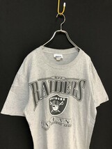 USA古着◆CSA NFL RAIDERS 半袖Tシャツ レイダース　ビッグロゴ_画像2