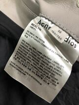 ◆Acne Studios ダブルライダース　ラムレザージャケット レディース32　_画像7