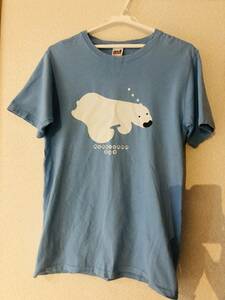 ★ 旭山動物園 シロクマ Tシャツ 中古 Sサイズ