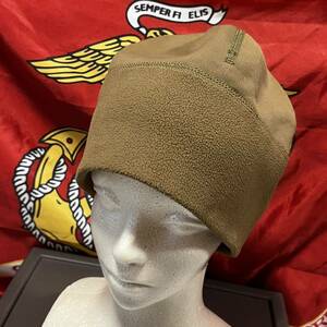 米軍海兵隊 実物 沖縄　USMC POLARTEC CAP ポーラテックマイクロ フリースキャップ 新型　ビーニー ニット帽 (INV G95)