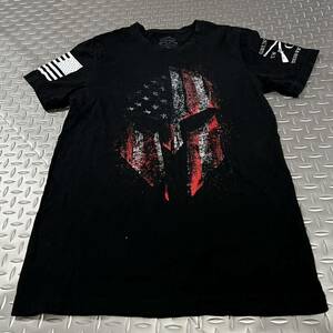 US 米軍放出品　Tシャツ　BLACK ランニング　スポーツ　おしゃれ　MEDIUM (INV Q65)