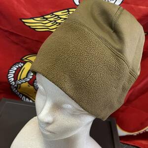 米軍海兵隊 実物 沖縄　USMC POLARTEC CAP ポーラテックマイクロ フリースキャップ 新型　ビーニー ニット帽 (INV O109)