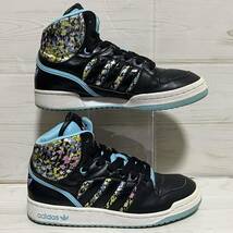 Adidas アディダス ADIGAME MID ゲームミッド G19355 黒×花柄 US7.5 24.5cm 美品_画像4