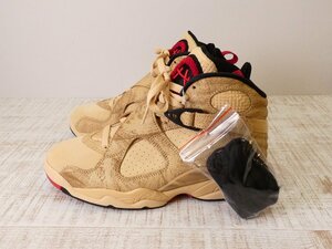 ナイキ NIKE 八村塁 JORDAN8 RETRO SE RUI ハイカットスニーカー【L's(US7)/2.7万円/ベージュ/新品】c3F0