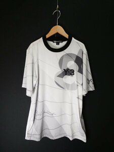 ワイスリー Y-3 幾何学&メッシュ生地 半袖Ｔシャツ【M'sＸＳ/グレー・ブラック/Ｓランク】c3BE