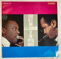 LP 国内盤 ペラジャケ Stan Getz And J.J. Johnson - At The Opera House オペラ・ハウスのゲッツとJ.J. MV-1033_画像1