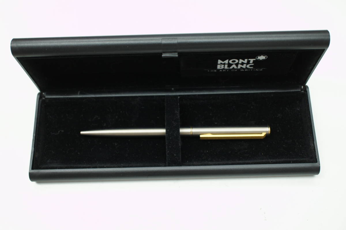 極美品◇MONTBLANC モンブラン ボールペン ツイスト式 シルバー