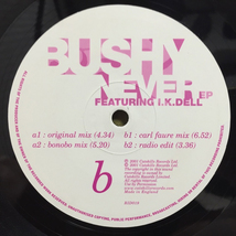 Bushy - Never EP 【UK ORIGINAL 12inch】 Catskills Records (Bonobo Mix) (Carl Faure Mix)_画像4