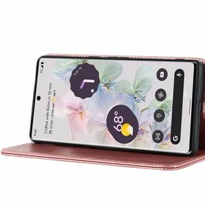 【新品】ストラップ付き 手帳型 Google Pixel 7 Pro ケース ピンクゴールド マグネット スマホケース カバー グーグルピクセル7Proの画像3