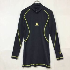 le coq sportif/ルコックスポルティフ カットソー スポーツウェア 長袖 タートルネック ブラック ロゴ サイズM