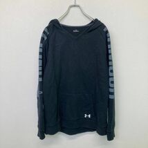 UNDER ARMOUR/アンダーアーマー プルオーバーパーカー サッカー ネイビー 紺 ジュニア YXL_画像1