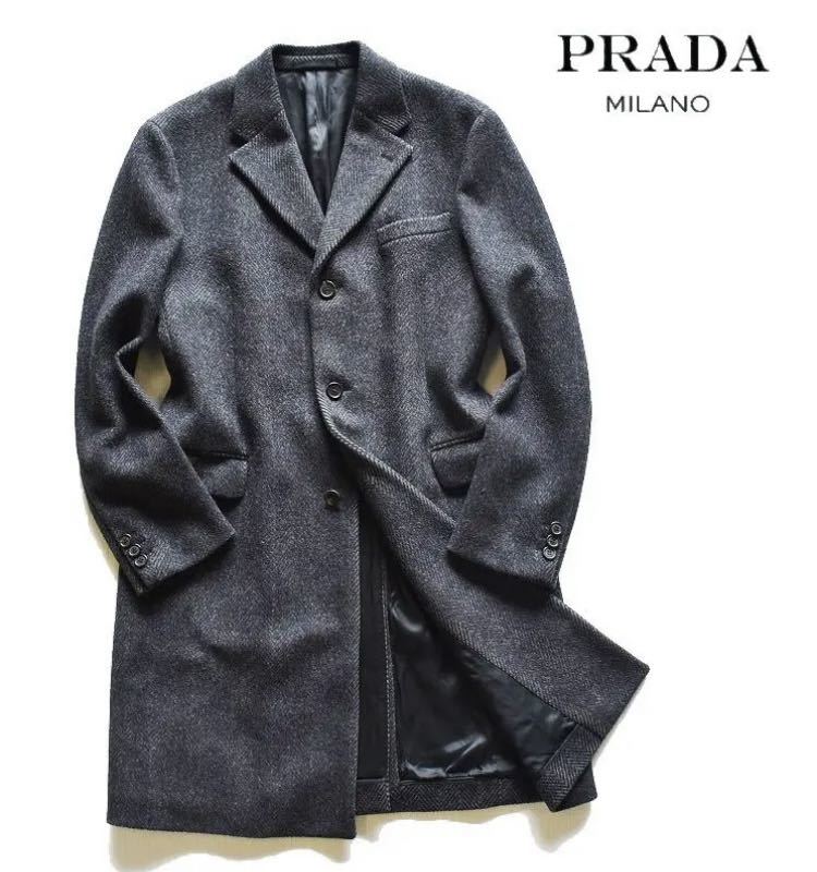 prada 2016fw 16aw チェスターコート コート アウター タータン