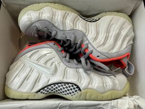 2015 NIKE AIR FOAMPOSITE PRO PRM PLATINUM US10 新品 616750-003