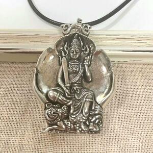 [.... -ply thickness feeling ]... bodhisattva, writing . bodhisattva. metal necklace, pendant, amulet 