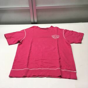 送料無料★ROCAWEAR★半袖Tシャツ　オーバーサイズトップス★メンズ　Lサイズ★ピンク#50612sNj10